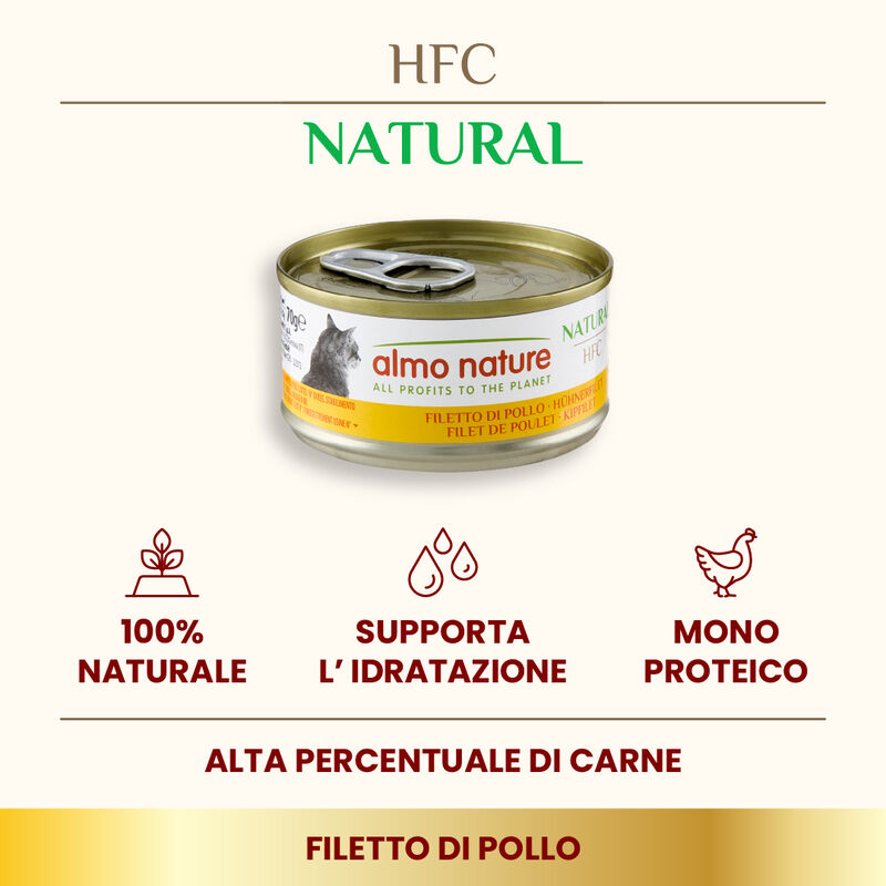 Almo Nature HFC Natural Cat Filetto di Pollo 70gr