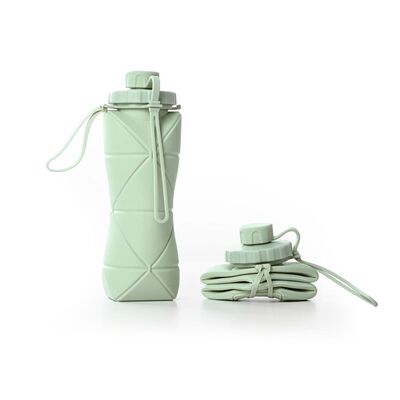 Leo Pet Borraccia pieghevole per cane e gatto 600 ml Verde