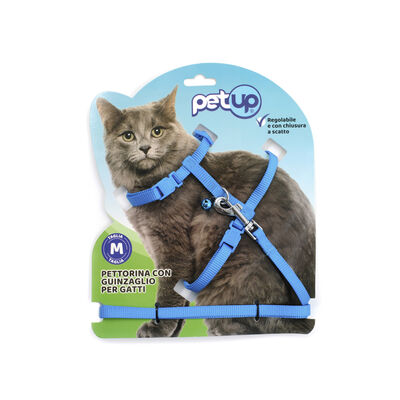 Petup Pettorina con Guinzaglio 10mm Blu