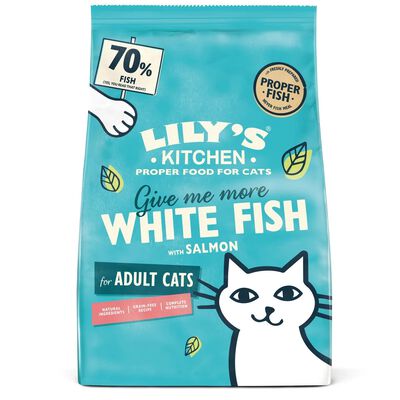 Lily's Kitchen Cat Adult Fisherman's Feast, Pesce Bianco e Salmone 2 kg