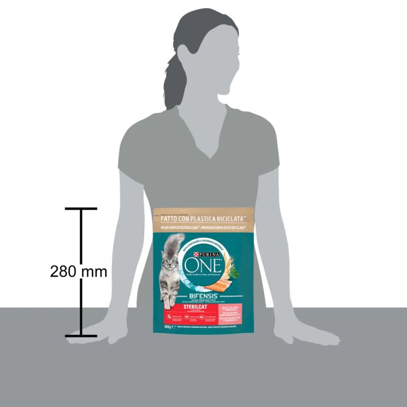 Purina One Bifensis Cat Sterilised Salmone e Frumento 800 gr