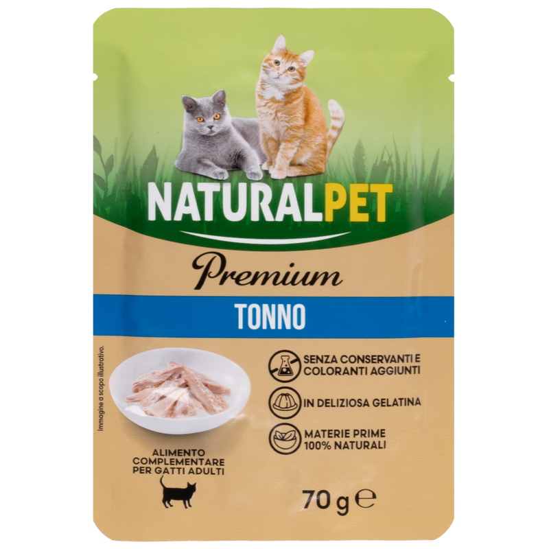 Naturalpet Premium Cat Adult Tonno 70g
