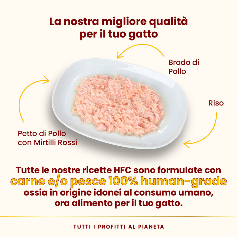 Almo HFC Urinary Help Petto di Pollo con Mirtilli 50 g