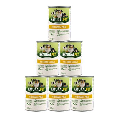 Naturalpet Dog Adult Pat&egrave; ricco in Pollo 400 gr