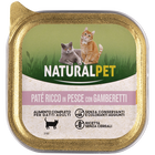 Naturalpet Cat Pat&eacute; ricco in Salmone con gamberetti 100 gr