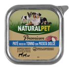 Naturalpet Premium Dog Adult pat&eacute; ricco in tonno con patata dolce 150gr