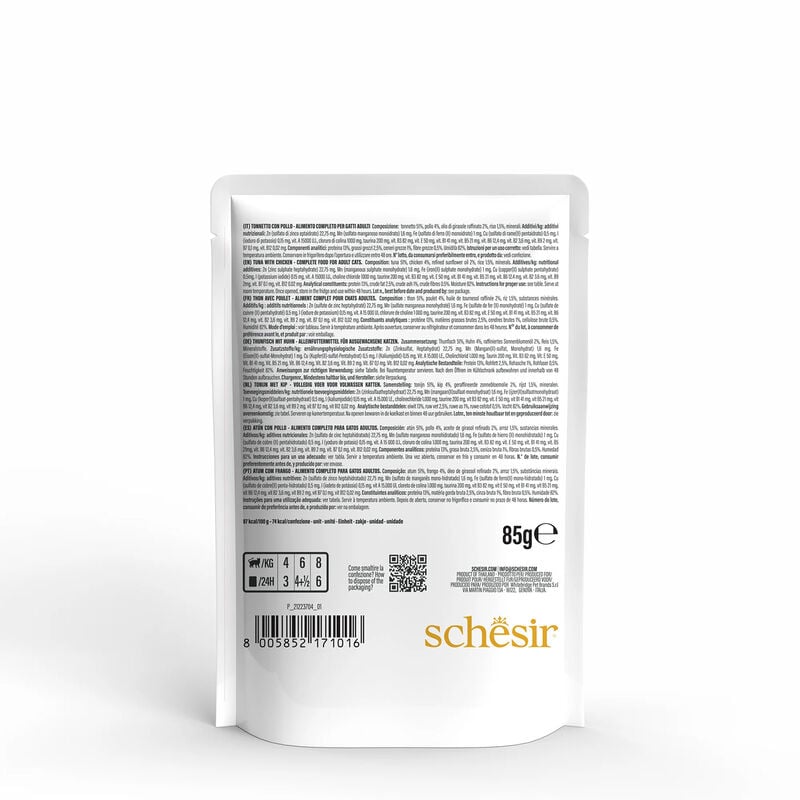 Schesir Cat Tonnetto e Pollo 85 gr