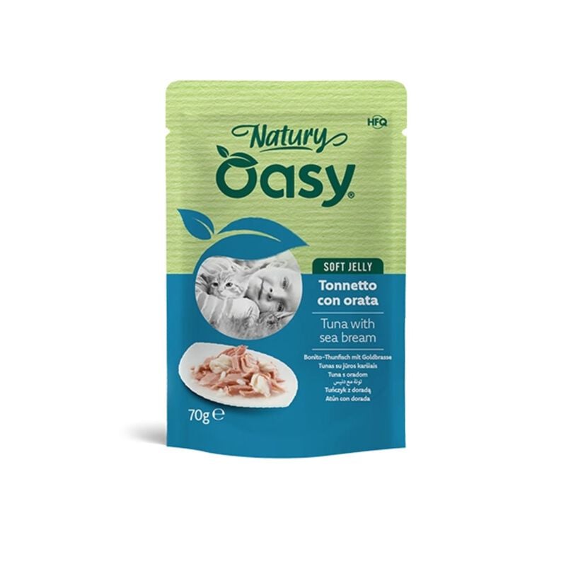 Oasy Natury cat adult Tonnetto con orata 70 gr