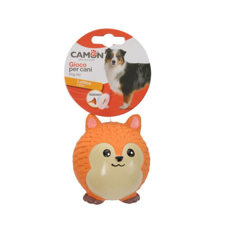 Camon Volpe in lattice con squeaker 9 cm