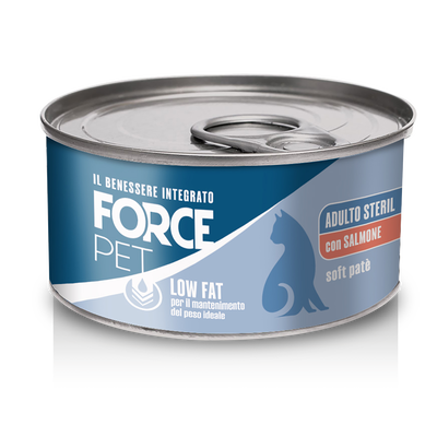 Forcepet Cat Adult Steril Low Fat soft pat&egrave; con salmone 85gr