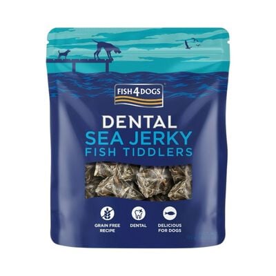 Fish4Dogs Dental Sea Jerky Fish Tiddlers Snack 115 gr