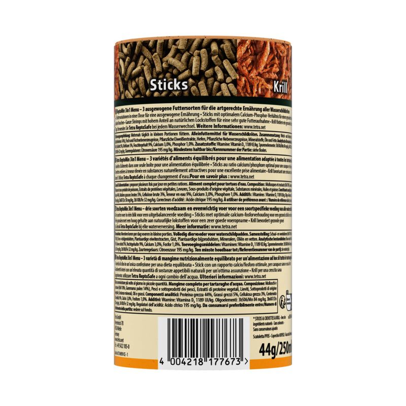 Tetra Reptomin men&ugrave; 250 ml