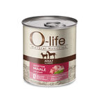 O-life Dog Adult All breeds Pezzettoni maiale con piselli 400gr