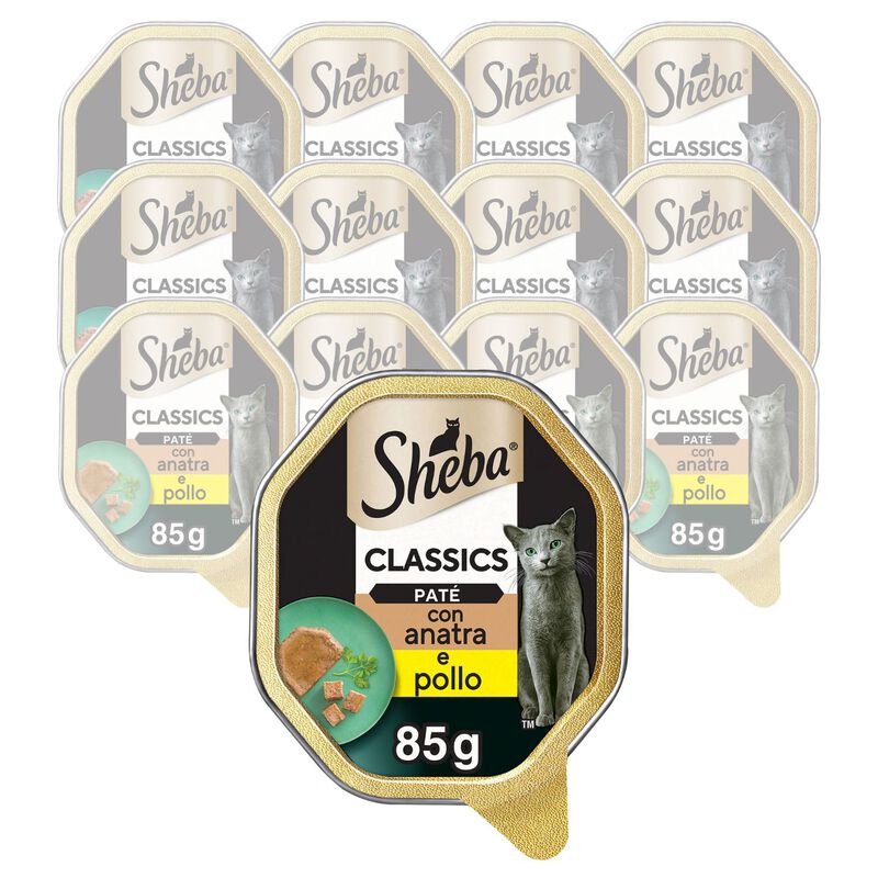 Sheba Cat Pat&egrave; Classics Anatra e Pollo 85 gr