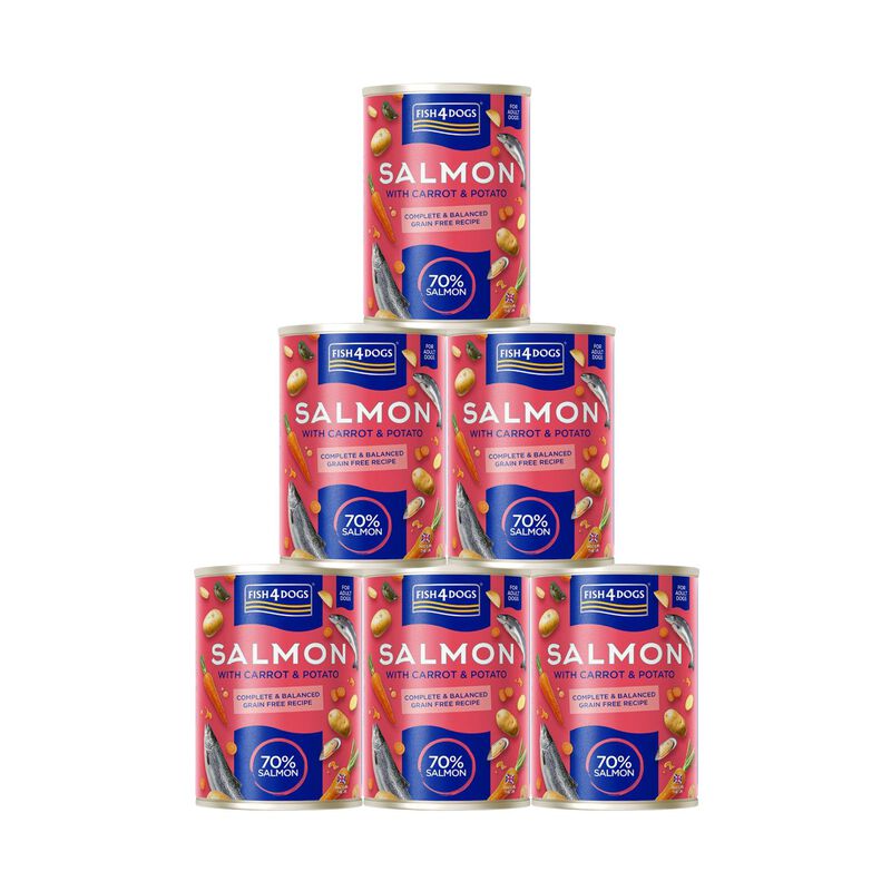 Fish4Dogs Finest Salmone con carote e patate 395 gr