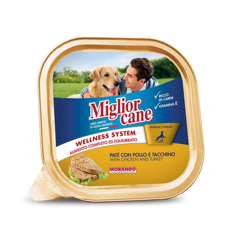 Migliorcane Pat&eacute; con Pollo e Tacchino 150gr