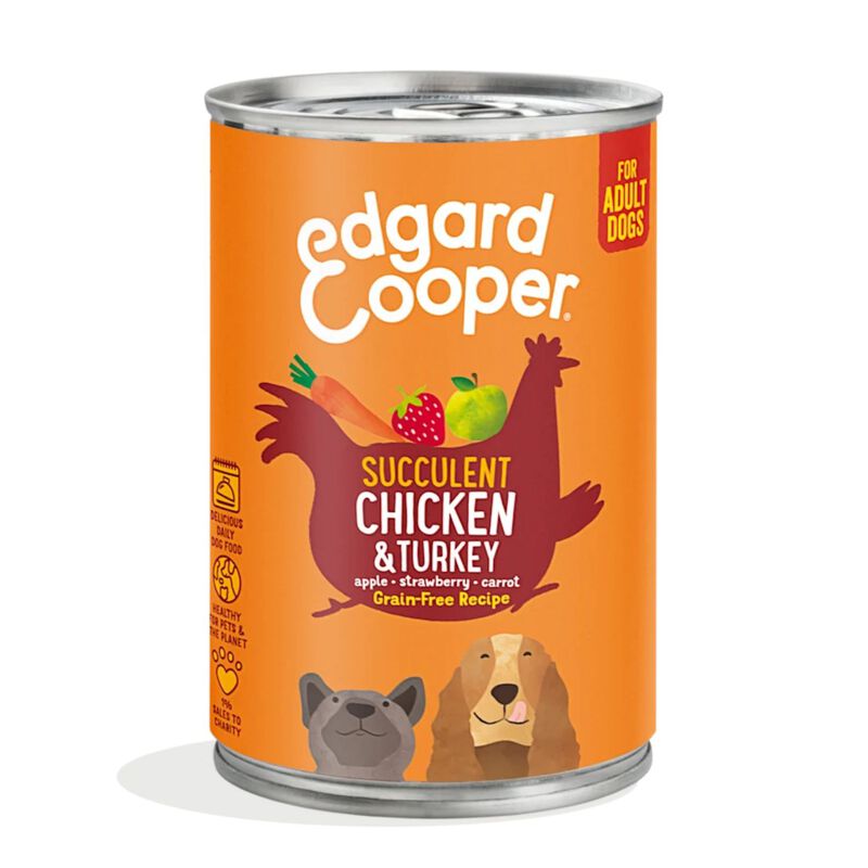 Edgard & Cooper Dog Adult Pollo e Tacchino 400 gr