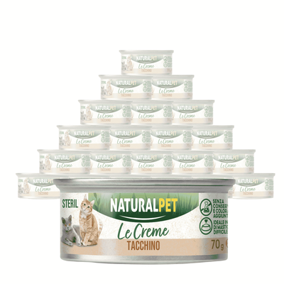 Naturalpet Le Creme Cat Steril Tacchino 70gr