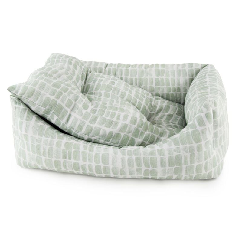 Leo Pet Cuccia Rodi Verde e Bianca 45x60 cm