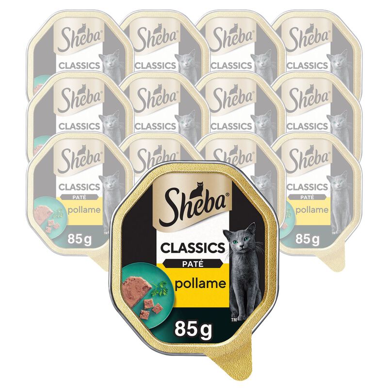 Sheba Cat Pat&egrave; Classics Pollame/Tacchino 85 gr