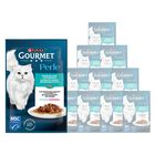 Gourmet Perle Cat Adult con Pesce dell'Oceano e Gamberetti 85 gr