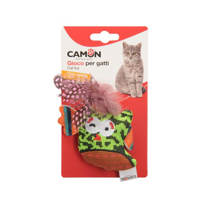 Camon Gioco Uccellini con campanellino e catnip per gatti 10 cm