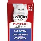 Gourmet Mon Petit Cat Adult con Tonno, Salmone, Trota 6 x 50 gr