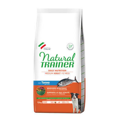 Natural Trainer Daily Nutrition Dog Adult Medium con Tonno 12kg