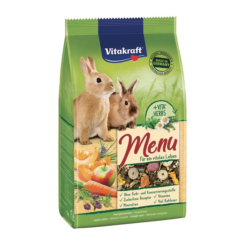Vitakraft Men&ugrave; Vital conigli nani 3 kg