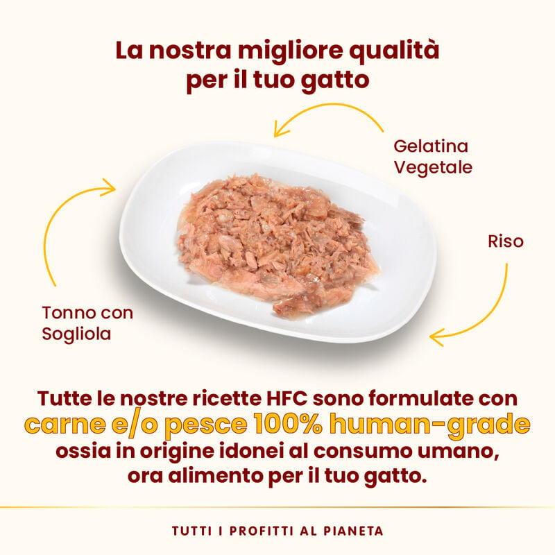 Almo Nature HFC Jelly Cat Tonno con Sogliola 55 gr