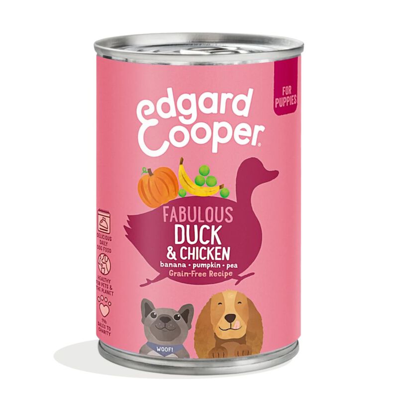 Edgard & Cooper Dog Puppy Anatra e Pollo 400 gr
