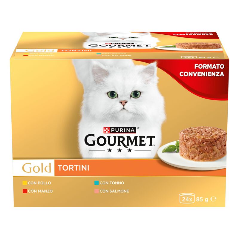 Gourmet Gold Cat Adult Tortini 24 x 85 gr