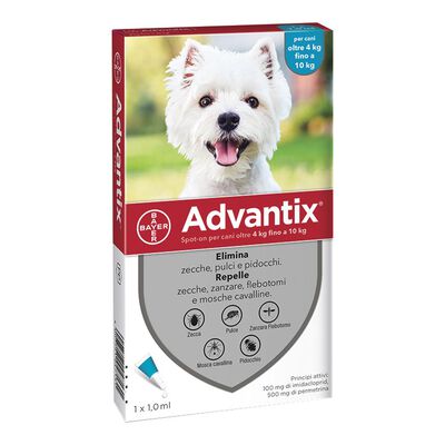 Advantix Spot On Antiparassitario Cane 4-10 kg 1 pipetta