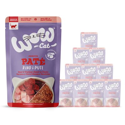 Wow Cat Adult Manzo e Tacchino 125 gr