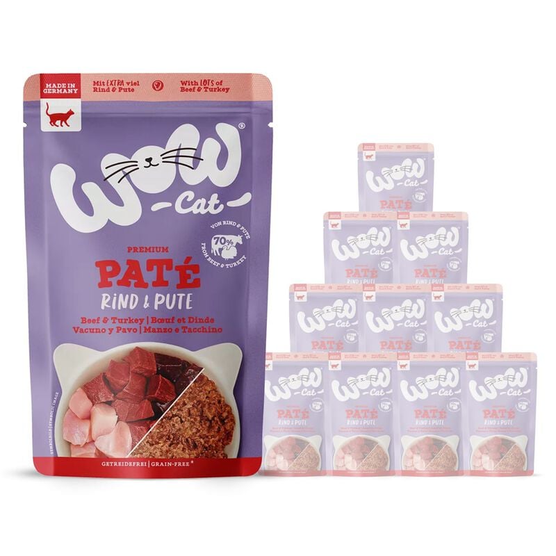 Wow Cat Adult Manzo e Tacchino 125 gr