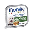 Monge Fresh Dog Adult Pat&eacute; con Bocconcini con Pollo e Verdure 100 gr