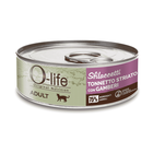 O-life Cat Adult sfilaccetti tonnetto striato con gamberetti 70gr