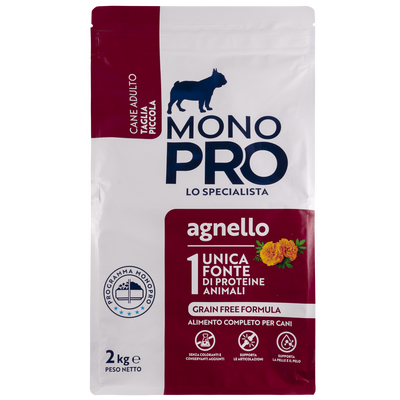 Monopro Dog Adult Mini Grain Free Agnello 2 kg