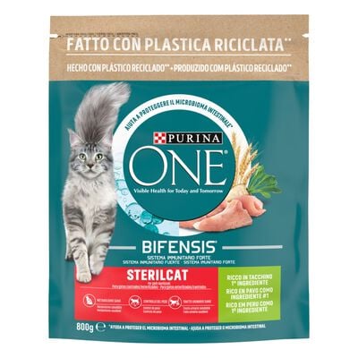 Purina One Cat Adult Sterilised Tacchino e Frumento 800 gr