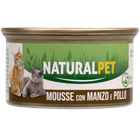 Naturalpet Cat Adult Mousse Manzo e Pollo 85gr