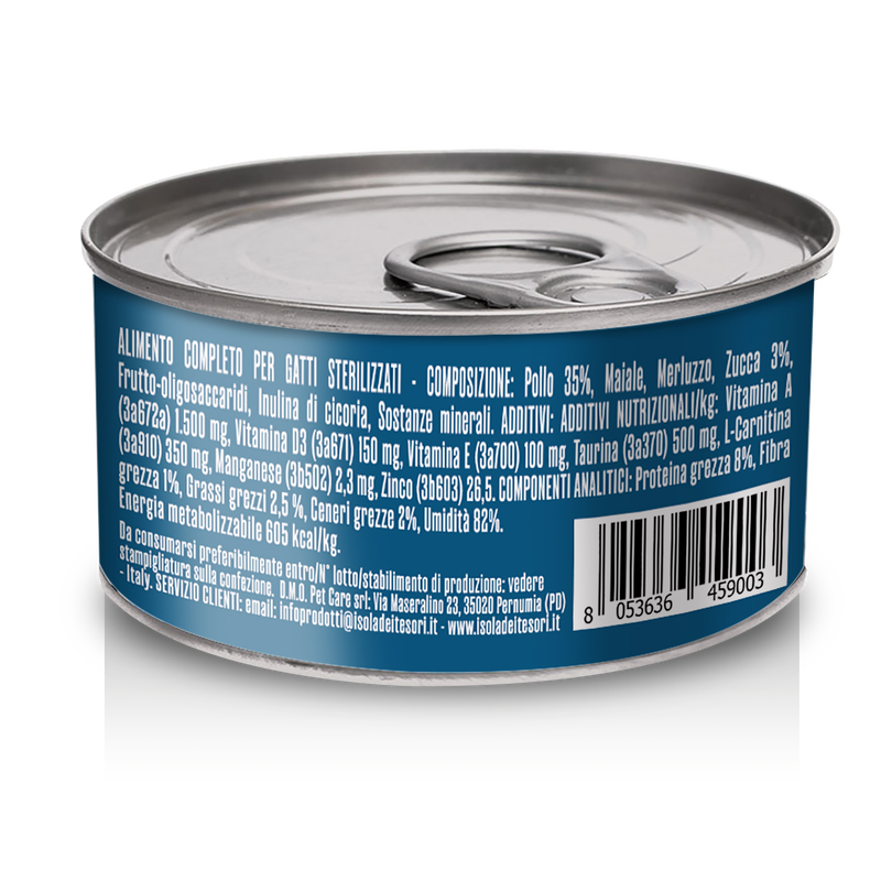 Forcepet Cat Adult Steril Low Fat soft pat&egrave; con pollo 85gr