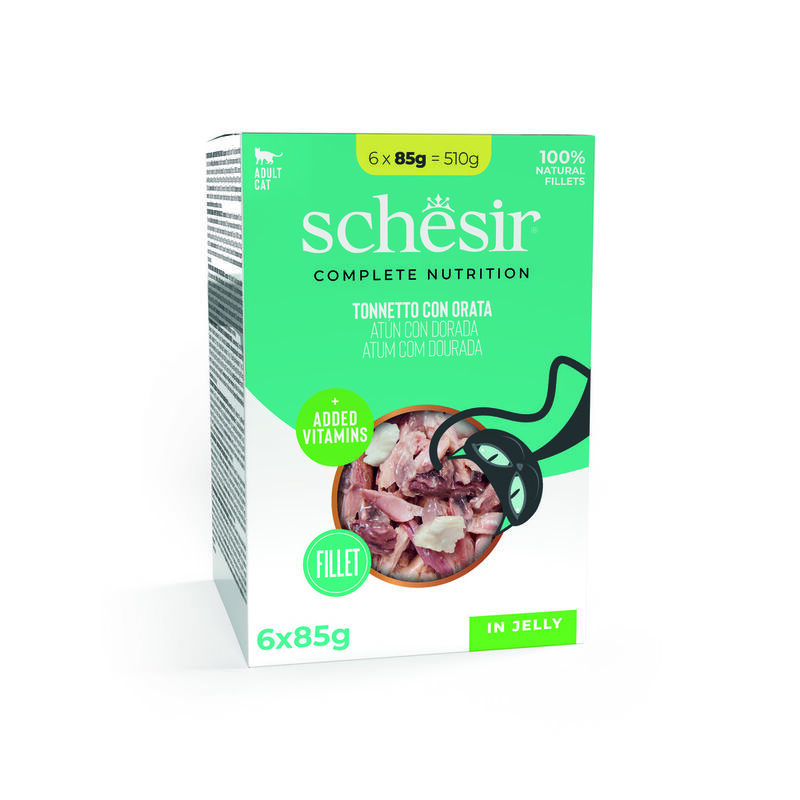 Schesir Cat Tonnetto con Orata Buste 6x85 gr