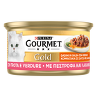 Gourmet Gold Cat Adult Dadini in Salsa con Trota e Verdure 85 gr