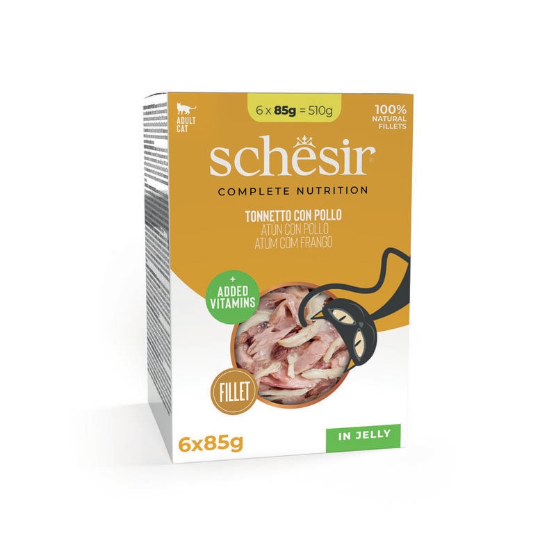 Schesir Cat Tonno e Pollo Jelly 6x85 gr