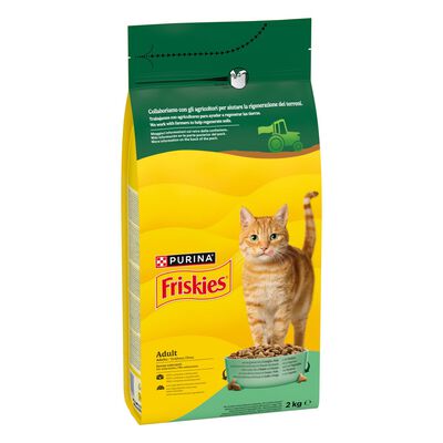 Friskies Cat Adult Mix di Coniglio con Pollo e con Verdure 2 kg