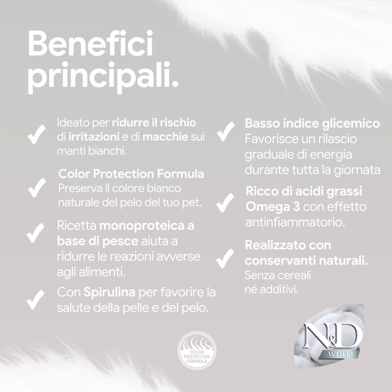 N&D Farmina White Dog Adult Mini Spigola, Spirulina & Finocchio 2 kg