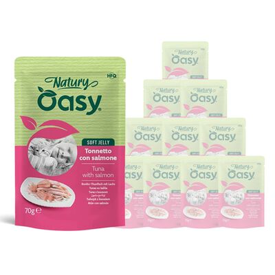 Oasy Natury cat adult Tonnetto con Salmone 70 gr