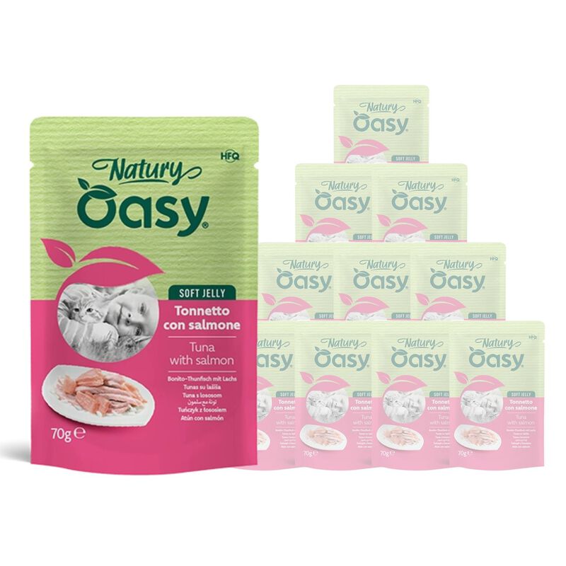 Oasy Natury cat adult Tonnetto con Salmone 70 gr