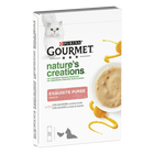 Gourmet Nature's Creations Snack per gatti Salmone e Carota 5 x10 gr