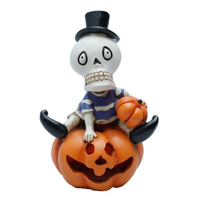 Askoll Techio su Zucca Decorazione per acquari e terrari Halloween